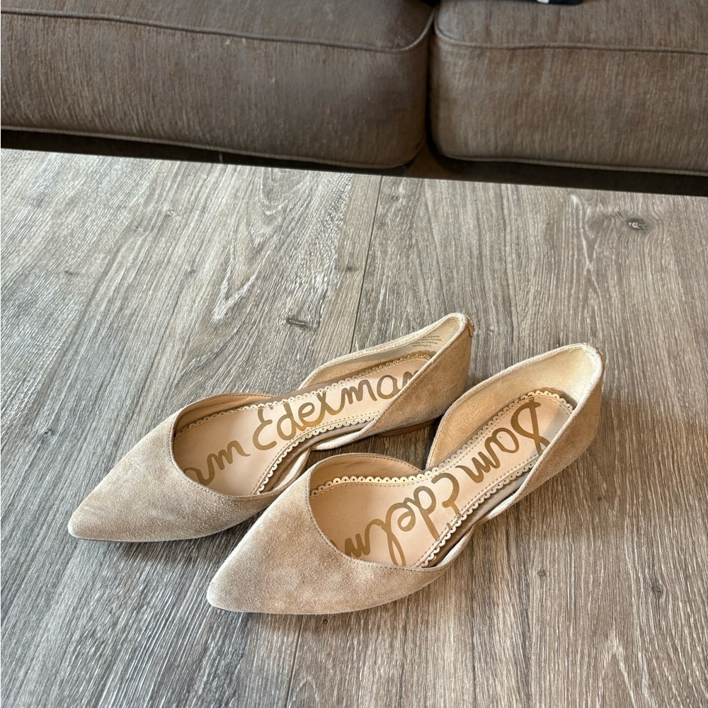 Sam Edelman Beige Pointed Flats